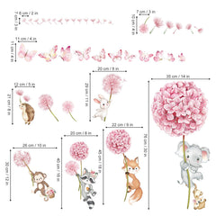 Decalmile baby nursery wall decal bright colours for cheerful surroundings.