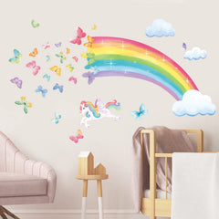 Decalmile Butterflies Clouds Wall Sticker brightens a nursery with removable, waterproof design.