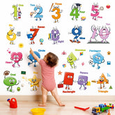 decalmile colorful shapes numbers wall decals boost early learning and classroom fun