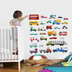 Decalmile easy-application wall stickers make decorating quick and mess-free.