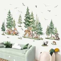 decalmile fox wall sticker brings playful woodland charm to kids' room.