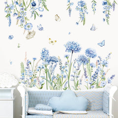 Decalmile wall decals brighten living rooms with waterproof, removable floral accents.