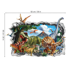 Decalmile kids room decor - dino wall art enhances play and learning spaces
