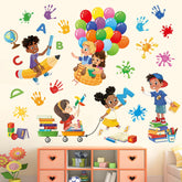 Decalmile Reading Corner Balloon Wall Stickers brighten kids' reading spaces.