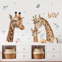 Decalmile safari animal wall decal for nursery walls creates cozy play space