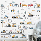 decalmile vehicles road wall stickers pack on smooth surface for quick room refresh