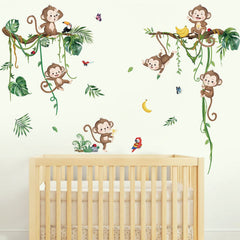 Decalmile vine leaves wall sticker brings lush greenery and nature vibe.
