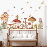 Decalmile woodland mushroom wall decals brighten kids' rooms with forest whimsy.
