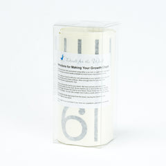 Decals for the Wall growth chart with six-inch extension for flexible height tracking.