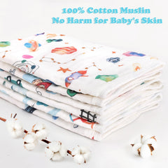 Decalsweet muslin burp cloths demonstrate six-layer absorbency for spill-ready performance