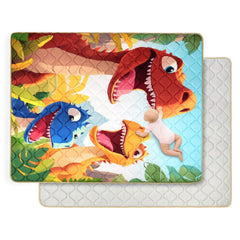 DecalSweet baby play mat close-up shows plush cushioning for tummy time.