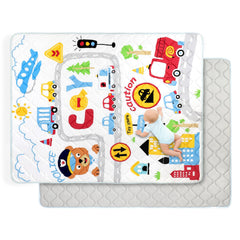 Decalsweet baby play mat foam-cushioning offers soft tummy time support.