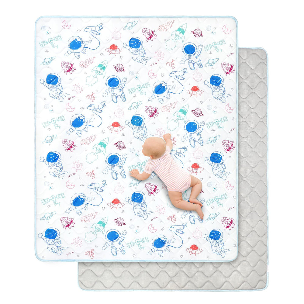 DecalSweet baby play mat soft-foam-closeup highlights plush cushioning for comfy tummy time