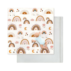 Decalsweet baby playmat 50x50 foam close-up highlights plush cushioning for tummy time.