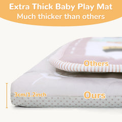 Decalsweet baby playmat 50x50 removable cover promotes simple machine washing.