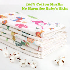 Decalsweet burp cloths in use during feeding protect clothing and soothe baby
