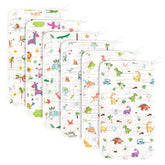 Decalsweet burp cloths muslin 6-pack pack shot showing 6-layer absorbent cotton for spills