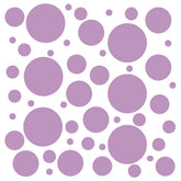 DecalVenue lilac polka dots wall decals for nursery decor and easy removal.