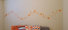 DecalVenue orange polka dots nursery decor idea for playful walls