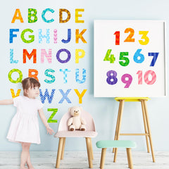DECOWALL DS9-4003 numbers stickers help kids recognize quantities on a bright wall.