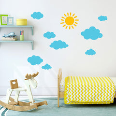 DECOWALL DWG-707SBY window decals offer removable decor on glass without residue.