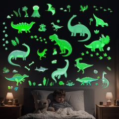 DECOWALL GDS4-8087 large dinosaurs on the wall for a bedtime adventure.
