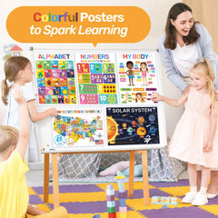 DECOWALL PS-01 numbers poster supports counting skills and visual learning