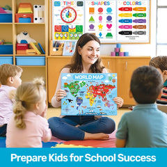 DECOWALL PS-01 weather-seasons poster clarifies daily conditions and seasonal changes