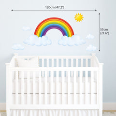 DECOWALL SG2-1713 wall decal cloud scene ideal for nursery learning and gentle storytelling