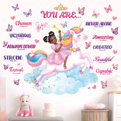 DECOWALL SG2-2503 Bible verse wall art stickers for classrooms and playrooms, vibrant colors.
