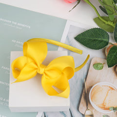 DED 16 Pack Hair Bows grosgrain texture closeup reveals refined finish for stylish looks.