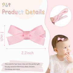 DED baby bows clip color variety complements outfits for birthdays and celebrations