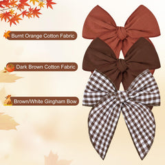 DEEKA autumn winter bows fabric hair accessory suits seasonal outfits