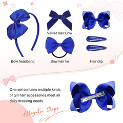 DEEKA Royal Blue velvet bows add elegant touch for special occasions