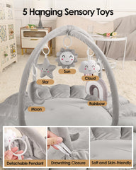 Deekuiwi plush edges closeup shows secure seating as baby moves