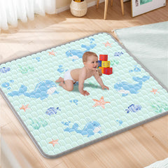 Deeteck Baby Play Mat shows plush fabric for cozy tummy time