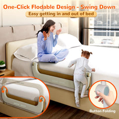 Deeteck bed guard rail U-shaped base supports mattress grip and stability