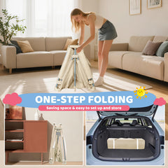 Deeteck foldable playpen with external zipper to help prevent escapes.