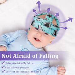 DEEZOMO head protector features skin-friendly organic cotton lining for sensitive skin comfort.