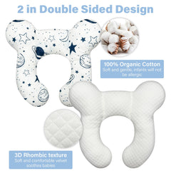 DEEZOMO Baby Neck Pillow folded-compact demonstrates easy packing for on-the-go families.