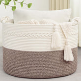 Degeyoyo 67L blanket basket folded for compact storage.