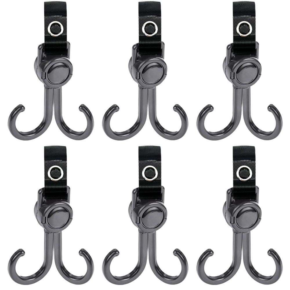 DEIHAALEN double stroller hooks packaged for quick setup and clutter-free outings.