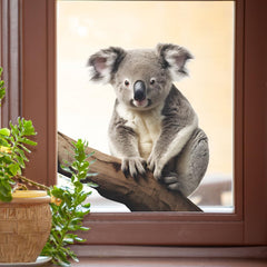 DEIKOKA koala wall sticker in living room creates warm, removable decor