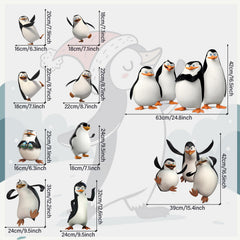 DEIKOKA penguin wall art for playroom, bright decor sparks imagination.