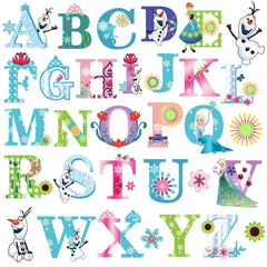 DEKOSH alphabet wall stickers for baby girl nursery add vibrant letters for learning-ready walls.