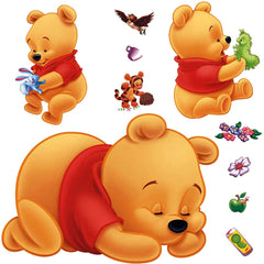 DEKOSH Winnie the Pooh wall decal large sticker brightens a nursery corner