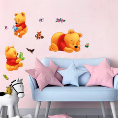 DEKOSH Winnie the Pooh wall decal on painted walls suitable for nurseries