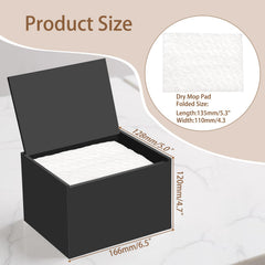 DELIPPLY Mop Pad Holder Container open lid reveals pads for easy, quick access.