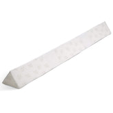 Delta Children bedrail unrolled, providing edge protection for sleeping kids.