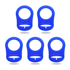 Demearly 5-pack blue pacifier clip adapters on-the-go reduce dropped pacifiers